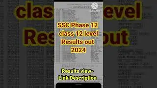 SSC selection post Phase 12 -class 12 level results out 2024 |#shortsfeed#shorts 🙂