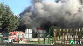 Avellino, inferno all'ICS: le immagini del rogo