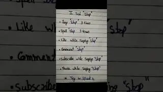 I said stop #funny #english #youtubeshorts #writing #shorts