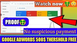 Google Adwords 350$ Threshold Trick Free 2020 | New Google Ads Tricks