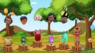 Cocomelon & Chutty Kannamma match the head game 🧒#kidsvideo #animation #childrenvideoforkids