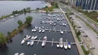 Flyover of Barrie Marina