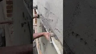 Wall plaster process 👌👌👌 #shorts #shortsfeed #construction #wallplaster #plaster #cementplaster