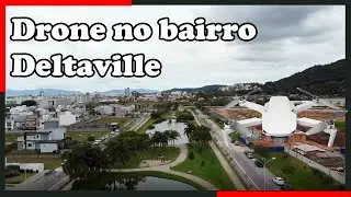 Drone sobrevoa Bairro Deltaville em Bigua&ccedil;u - DJI Mini 2