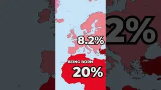 You Have 62% of Being Born in ASIA! #geography #maps #asia