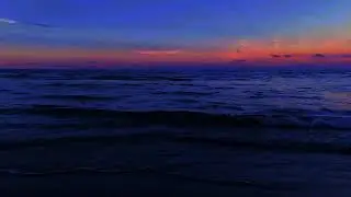 Night Ocean Sleep Background | Soft Ocean Waves at Night
