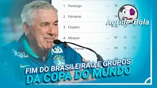 COMENTANDO O FIM DO BRASILEIRO E OS GRUPOS DA COPA DO MUNDO - Agride-Bola