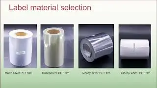 The application of durable label materials Self Adhesive Printing Labels Paper Matte Silver PET