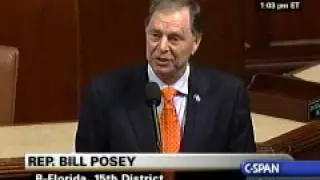 Posey Delivers One Minute Speech on Health Care