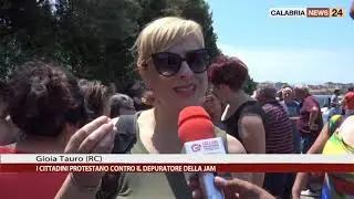 GIOIA TAURO (RC): I CITTADINI PROTESTANO CONTRO IL DEPURATORE DELLA IAM
