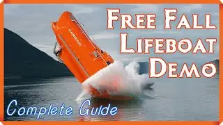 Merchant Navy | Launching free fall lifeboat Demo | Procedure explained in detail !