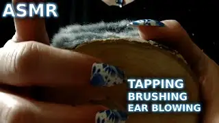 ASMR Tapping on Wood to Simulate Rain and Brushing to Simulate Waves | White Noise & Ambient Sounds