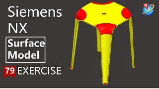 Siemens NX Tutorial for beginners,How to create Simple plastic stool  -79