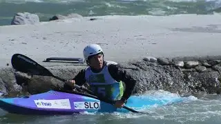 Ziga Lin Hocevar, SVN - Men's Kayak Cross Time Trials / 2025 ICF Canoe Slalom World Cup Ljubljana