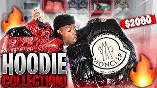 18 YEAR OLD HUGE HOODIE COLLECTION | DESIGNER JACKETS + MORE