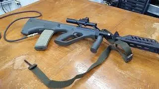 Airsoft GHK AUG H-Bar LMG open-bolt trigger pack conversion