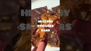 HEALTHY SNICKERS BARS 😱 Better than store-bought! Raw & Vegan ❤️&zwj;🔥 #shorts