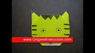 Origami Tiger Head