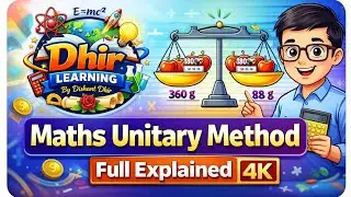 Unitary Method💯 || Grade 6-7th || Dhir learning ✨ || Full explanation 
