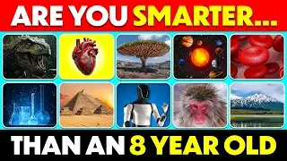 Do You Know Than an 8-Year-Old?  🤓📚 General Knowledge Trivia Quiz | 60 Questions