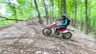 Hill Climb Hangout On The CRF450L! | Wayne National Forest Ride