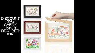 Creative Wall Decoration Wooden Kids Art Frame Rotatable Memorial Photo Frame Family Portraits Chang