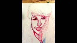In Honor of Michelle K Donovan(Watercolor Time-lapse Portrait)