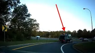 Garbage truck gets on the LIE in traffic!