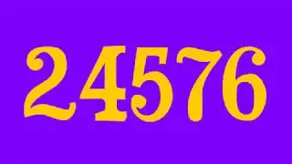 Numbers 1 to 24576