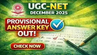 UGC NET DECEMBER 2025 provisional answer key released| Envirocademy 