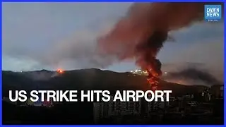 US Strike Damages Airport East of Caracas in Venezuela | Dawn News English