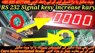 How to Increase Signal of RS232 Weighing External Display and troubleshoot by Care International