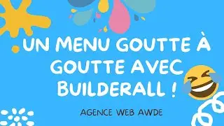 Cr&eacute;ation de site internet avec Builderall - Menu goutte &agrave; goutte