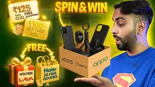 Iqoo, Oneplus, Oppo Spin & Win FREE Gifts | Tata Cliq FREE Loot & PVR Rs.100 Free Voucher | 5 Loots