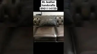100 % pure leather chesterfield vintage leather sofa 🛋️
