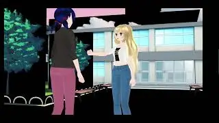 ||MMD|| Umbrella Scene Miraculous Ladybug