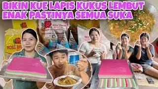 BIKIN KUE LAPIS KUKUS,SANGAT GAMPANG CUMA DI ADUK2 PASTI NYA ENAK,LANJUT MASAK BIHUN MAKAN BERSAMA