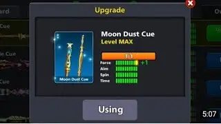 Moon Dust Cue Level MAX Done || 8 ball pool Miniclip ||