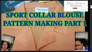 Paano Gumawa NG Sport Collar Blousa /pattern tutorials detailed