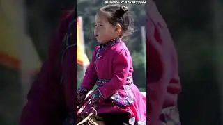 Children riding horses