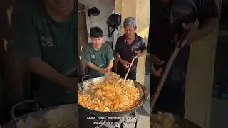 Giant Fried Rice Cooking Skills In Indonesia Location - Nasi Goreng Komdak #streetfood #medan