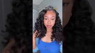 POV: Slaying Takes 2 Secs&hellip; Taking It Off Takes 1!  #bgmgirlhair #halfwig #flipover