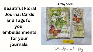 Floral Journal Cards and Tags for all your journal or paper craft projects.
