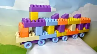 Satisfying DIY Lego Train Building Blocks With ASMR / Playing Building Blocks #asmr #asmrsoundscape