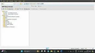 SAP easy access screen