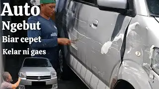 ( Part satu )Restorasion mobil ringsek di tukang cat duco kaki lima  