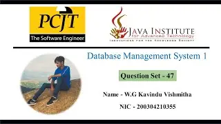 Database Management System | Question Set 47 | Java Institute #java_institute #dbms #question_set_47