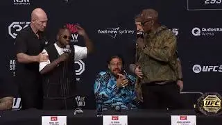 Adesanya and Kape got into a heated altercation