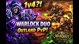 2 Alliance Warlocks Dominate Outland | Insane 1v4 World PvP (TBC Classic) &ndash; JfiveTV