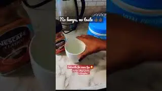 BEST way to mix Vital Proteins Collagen Peptides. How to mix collagen powder ☕️👌🏾#shorts #tips
